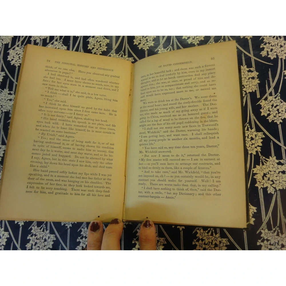 Works of Charles dickens household ed vol II david Copperfield vintage book 1863